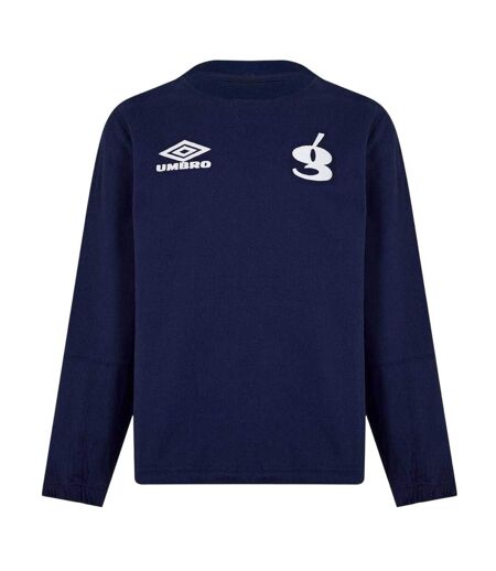 Mens Crew Neck Regular Long-sleeved Sweatshirt Navy Umbro