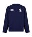 Mens Crew Neck Regular Long-sleeved Sweatshirt Navy Umbro-1