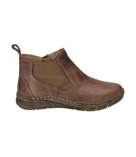Bottes Chelsea En Cuir Conny 57 Femmes/dames Marron Cognac Josef Seibel