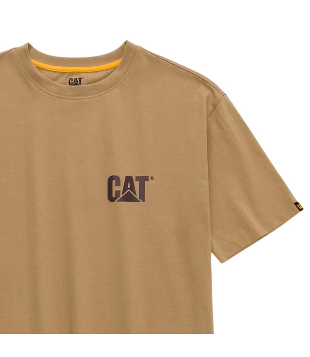 Mens Trademark T-shirt Khaki Brown Caterpillar-3