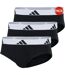Lot De 3  Slips Homme Noir Adidas-1