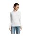 Polo manches longues perfect femme blanc SOLS-4