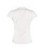 Kustom Kit Womens/Ladies Continental V Neck Capped Sleeved Blouse (White) - UTPC6341