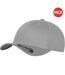 Lot de 2  casquettes de baseball homme argent Yupoong