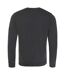 AWDis Hoods Mens Long Sleeve Washed Look Sweatshirt (Washed Jet Black) - UTRW5369