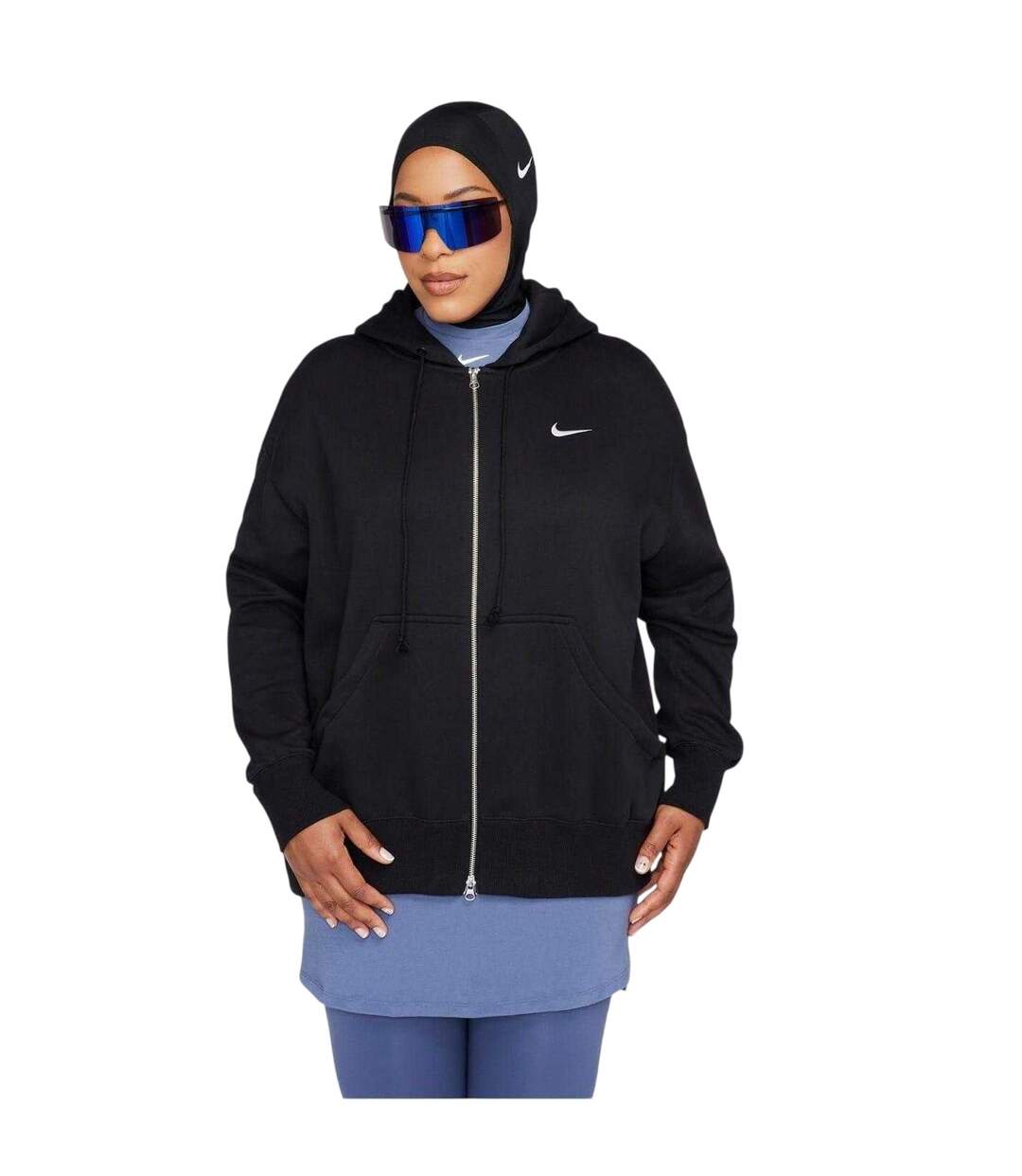 Veste À Capuche Sport Motif/style Phénix Femme Noir Nike-1