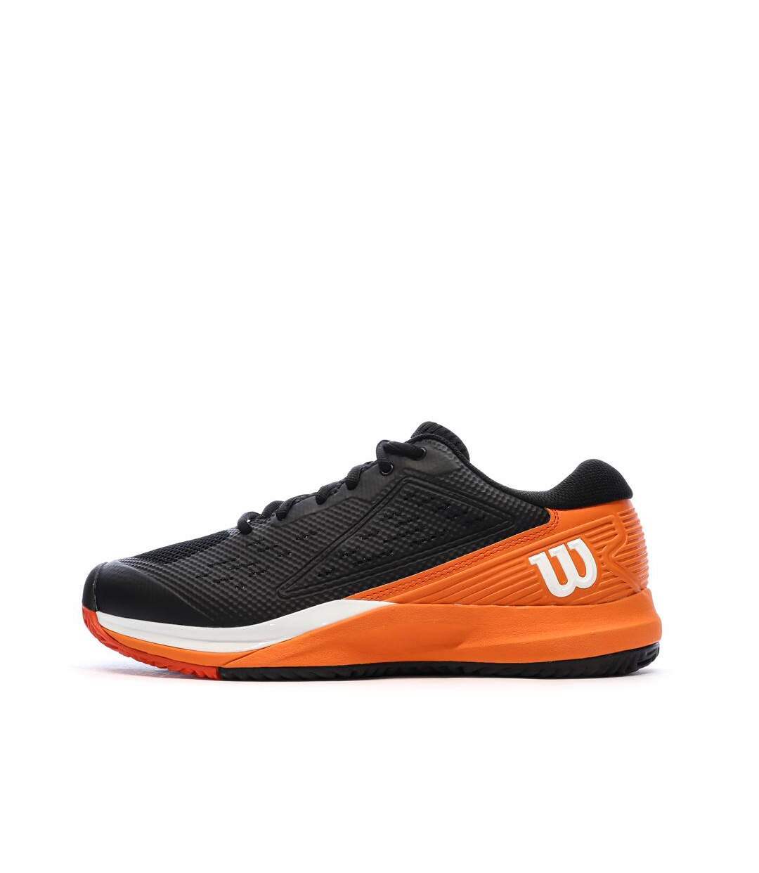 Baskets noires/oranges homme wilson rush pro-1