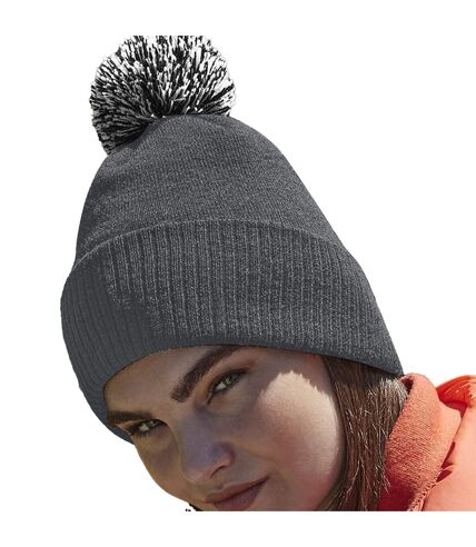 Beechfield - Bonnet SNOWSTAR (Gris foncé / Gris clair) - UTRW8435