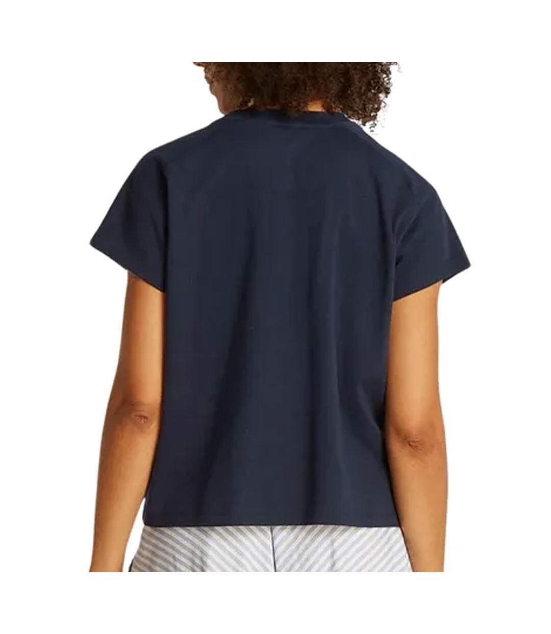 T-Shirt noir femme tommy hilfiger mdrn - l-2