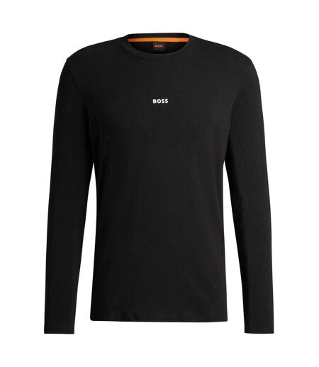 Mens Long-sleeved T-shirt Black Boss