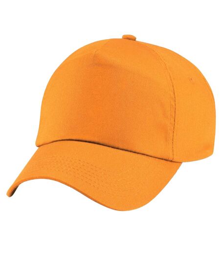 Beechfield Unisex Plain Original 5 Panel Baseball Cap (Orange)