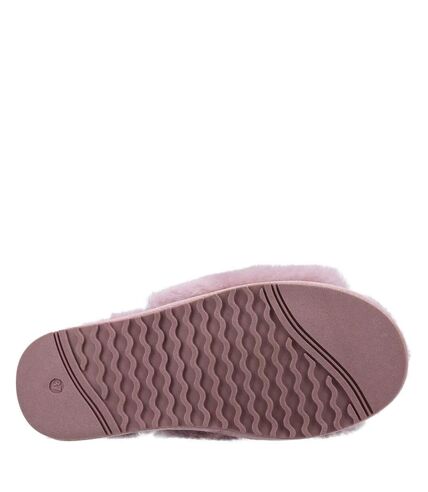 Cotswold Womens/Ladies Westfield Non Slip Sheepskin Lined Slippers (Pink) - UTFS9668