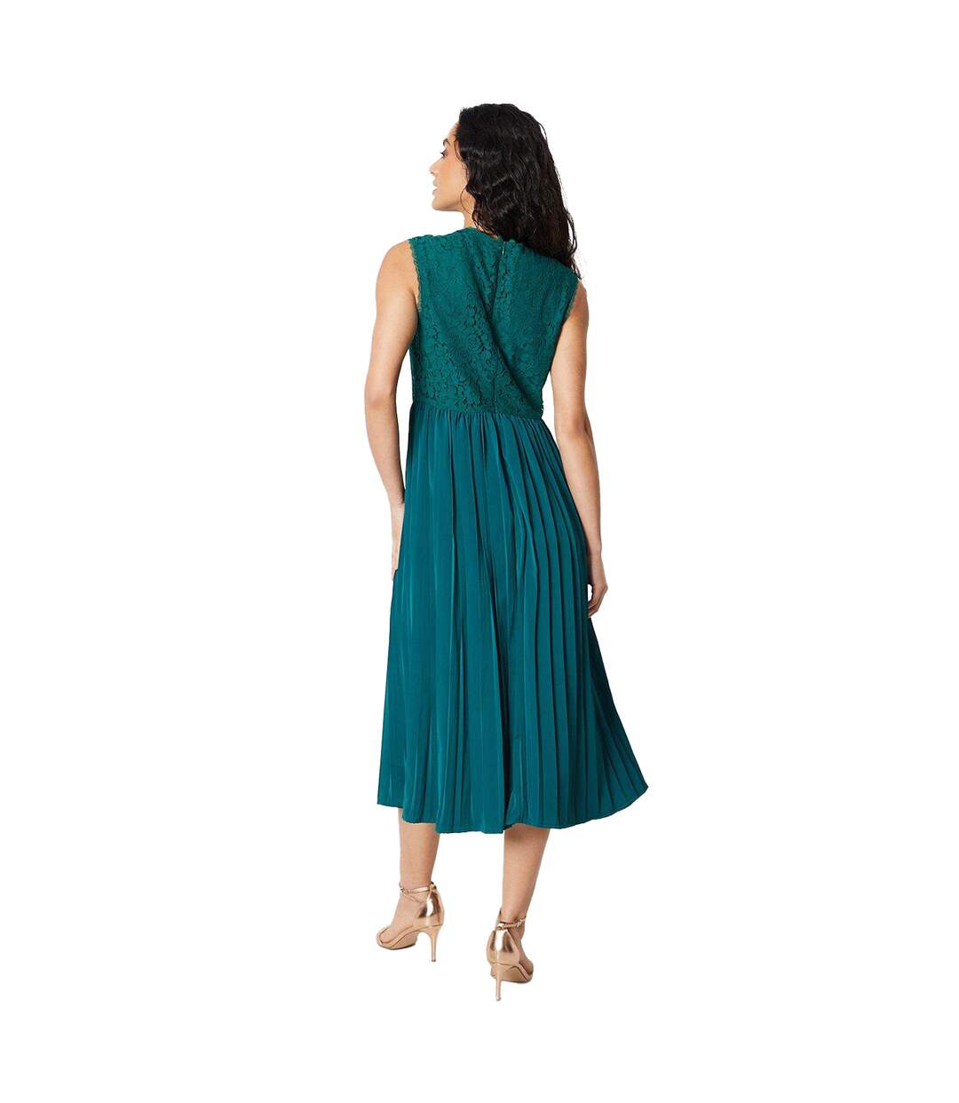 Robe mi-longue femme vert Principles-2