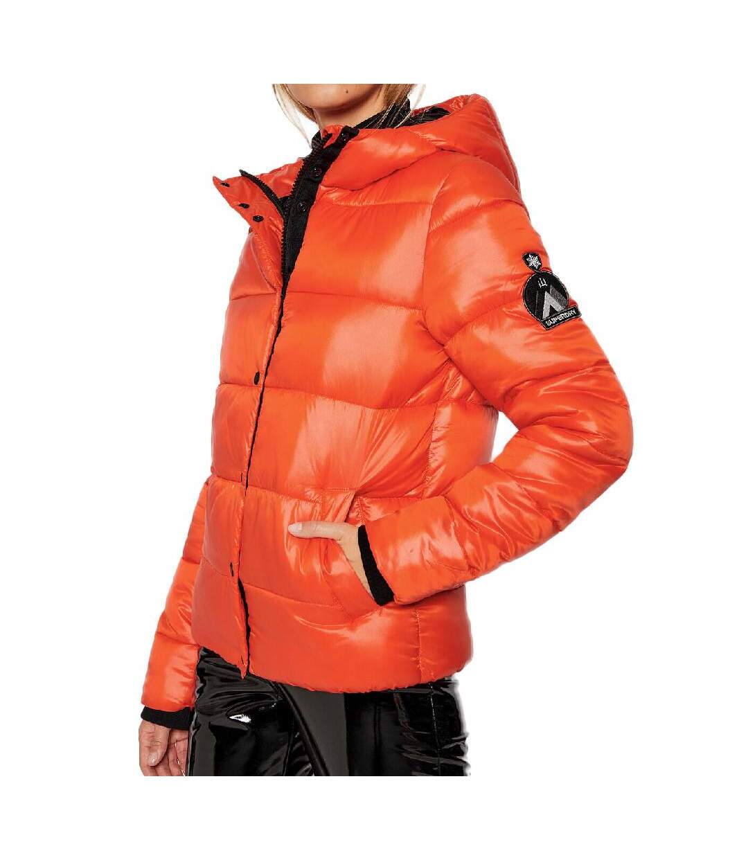 Doudoune Orange Femme Superdry High Shine Toya - 34-1