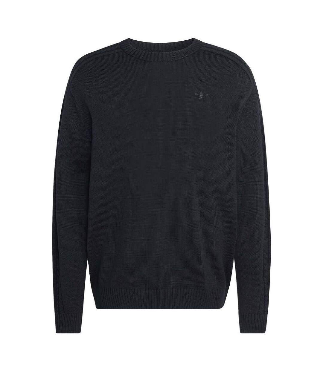 Mens Originals Crew Neck Relaxed Fit Raglan Sweatshirt Black Adidas-2