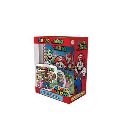 Super Mario Evergreen Mug Coaster And Keychain Set (Multicolored) (One Size) - UTPM2980