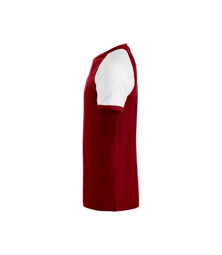 Clique Unisex Adult Raglan T-Shirt (Red/White)