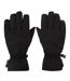 Unisex Adult Wind Resistant Plain Ski Gloves Black Pretty Green-1