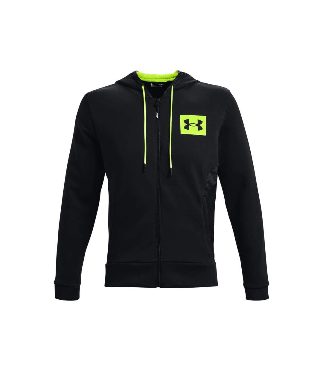 Mens Ua Summit Knitted Full Zip Hoodie Black Under Armour-1