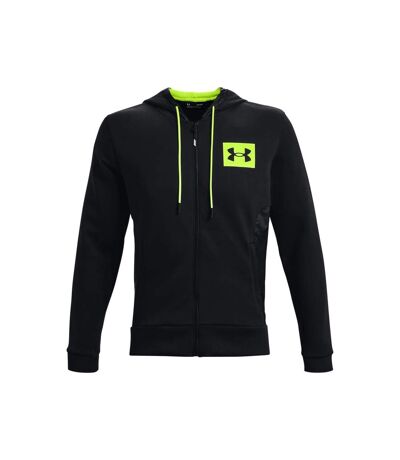 Mens Ua Summit Knitted Full Zip Hoodie Black Under Armour