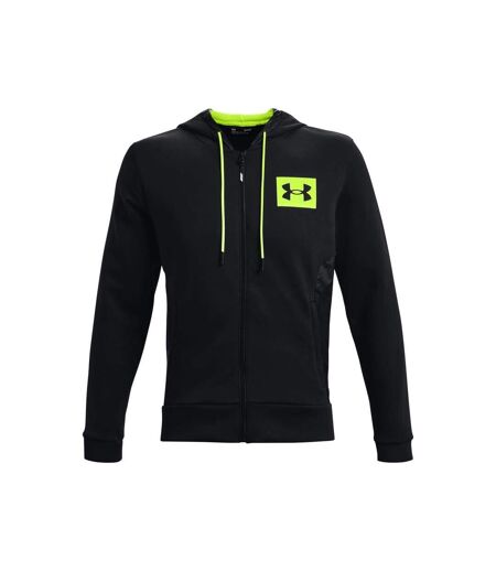 Mens Ua Summit Knitted Full Zip Hoodie Black Under Armour