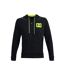 Mens Ua Summit Knitted Full Zip Hoodie Black Under Armour-1