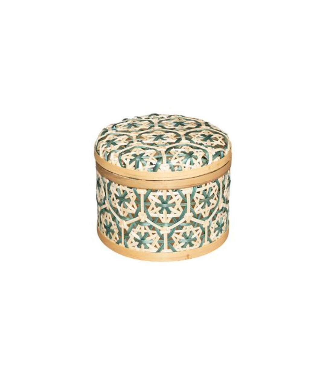 Lot de 2 Boîtes de Rangement Idylle Folk 20cm Bleu-3