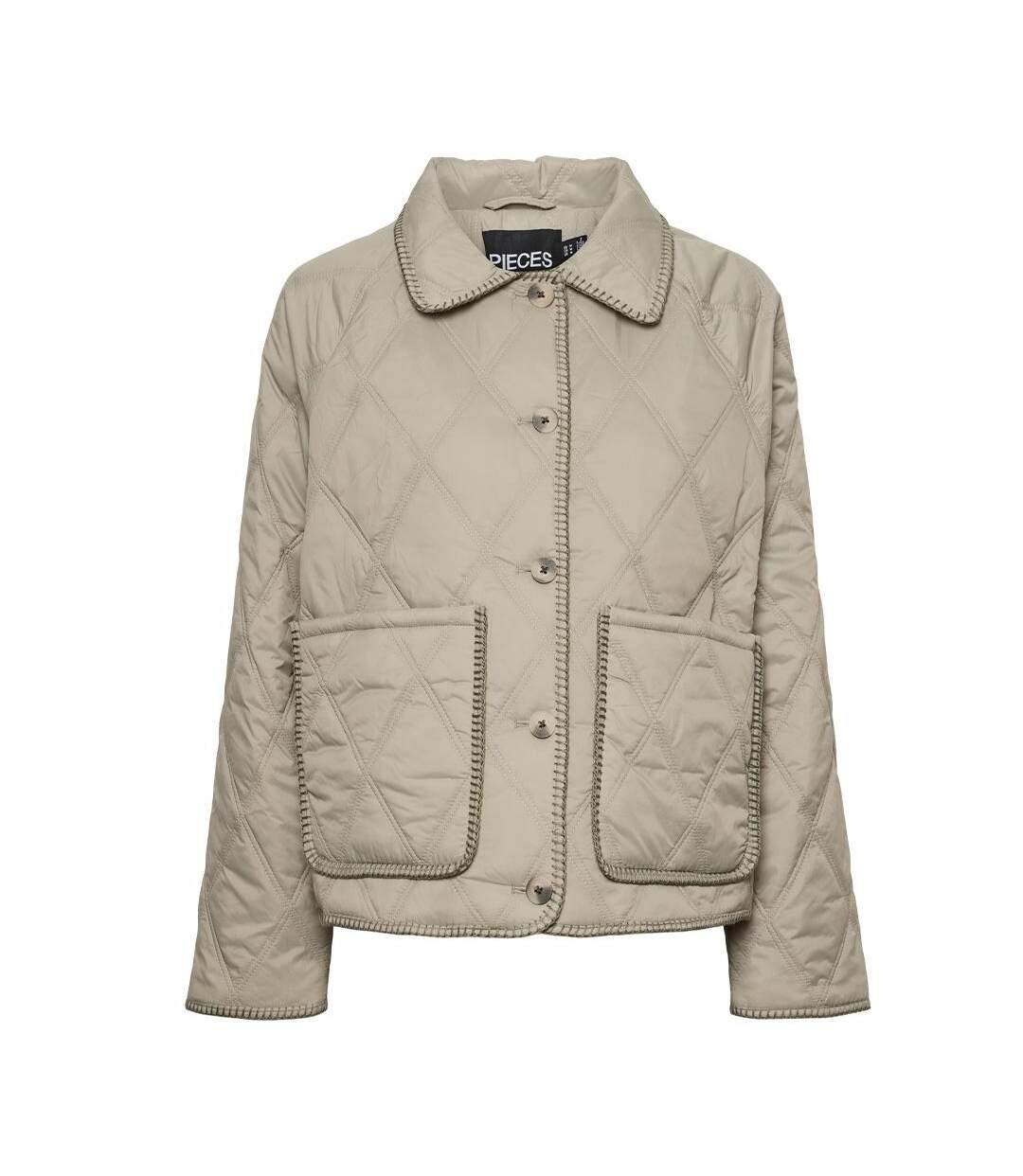 Veste kaki femme pieces naima-3
