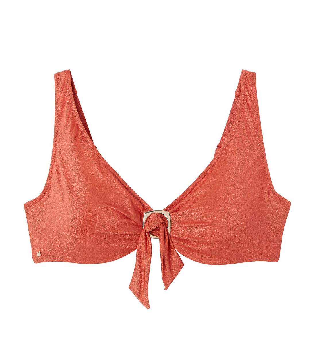 Haut de maillot de bain à armatures orange Maui-1