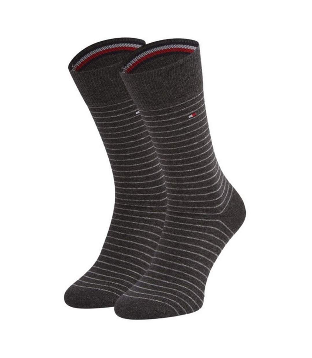 Chaussettes Motif/style Uni Homme Gris Tommy Hilfiger-2