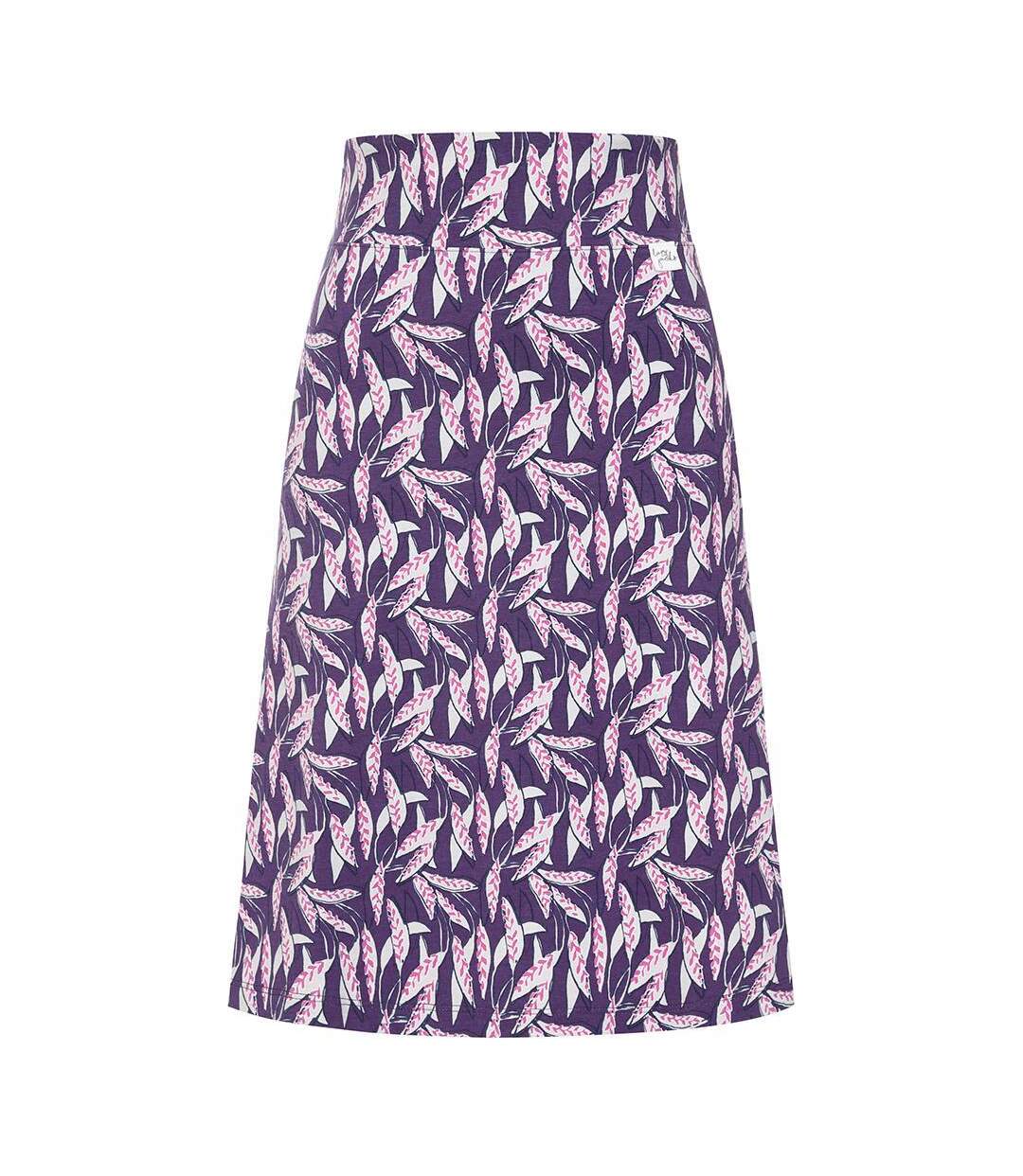 Jupe Motif/style Orge Femme Violet Lazy Jacks-2