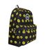 Unisex Black Yellow Smile Backpack with Laptop Sleeve | School Travel Padded Bag-4