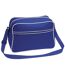 Sac À Bandoulière Rétro 18 Litres Taille Unique Bleu Roi Vif Blanc Bagbase-1