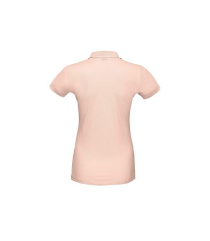 SOLS Womens/Ladies Perfect Pique Short Sleeve Polo Shirt (Creamy Pink)
