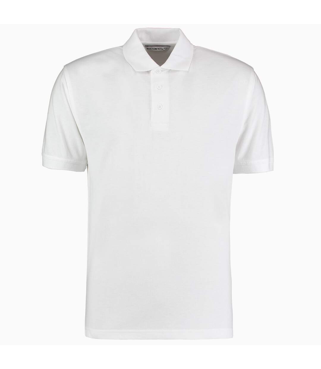 Polo à manches courtes homme blanc Kustom Kit