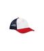 5 Panel Trucker Cap Navy Red Beechfield-1