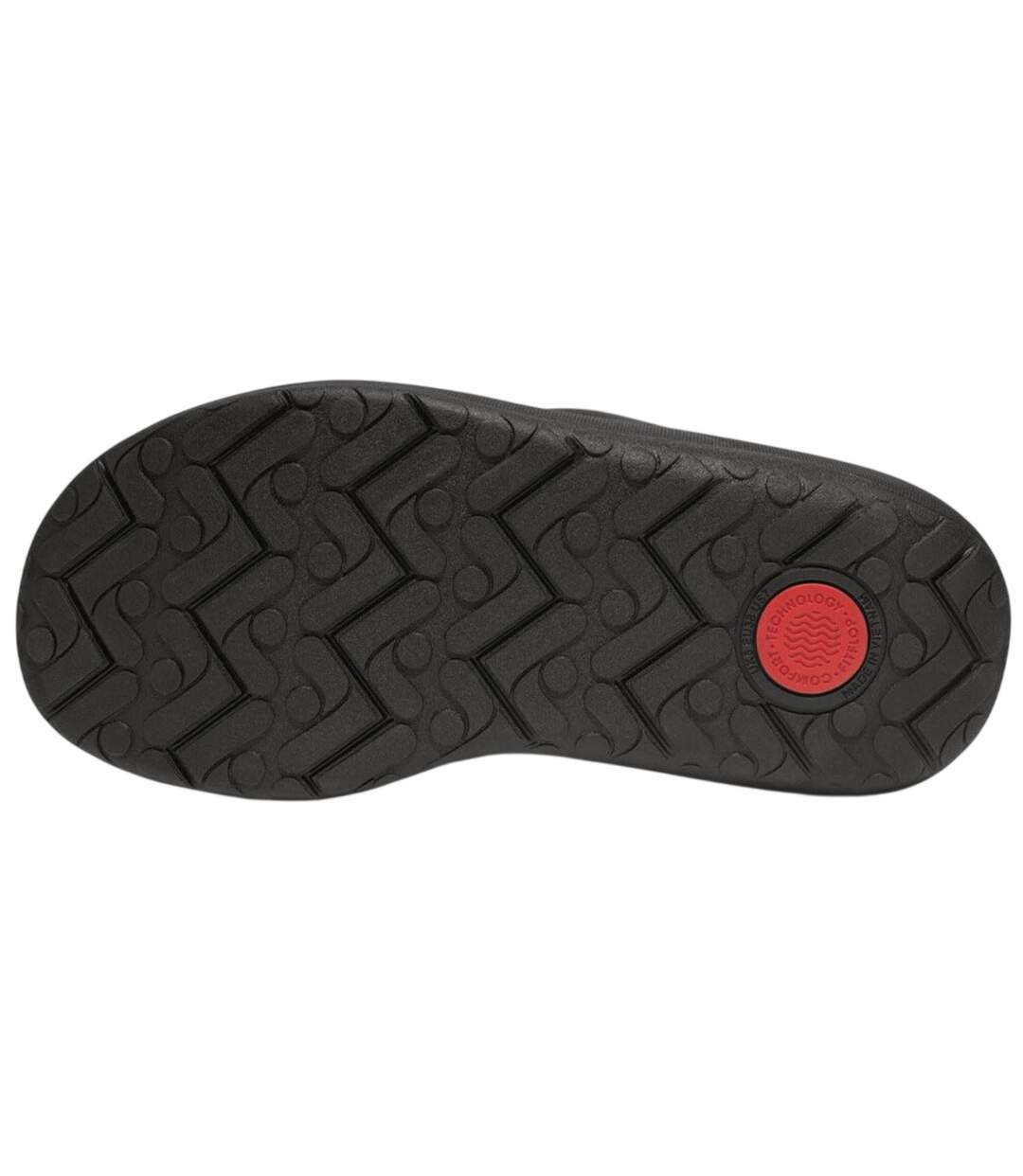Womens/ladies Relieff Recovery Toe Post Sandals Black FitFlop-4