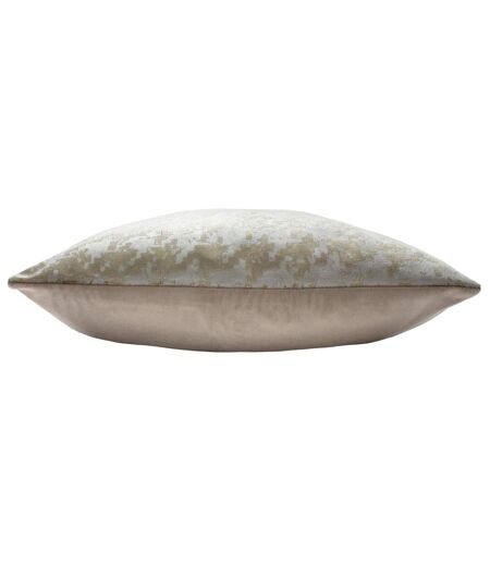 Nevado jacquard velvet cushion cover 50cm x 50cm sand/mocha brown Ashley Wilde