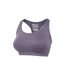 Womens/ladies anti-chafe seamless sports bra dark purple Mountain Warehouse-3