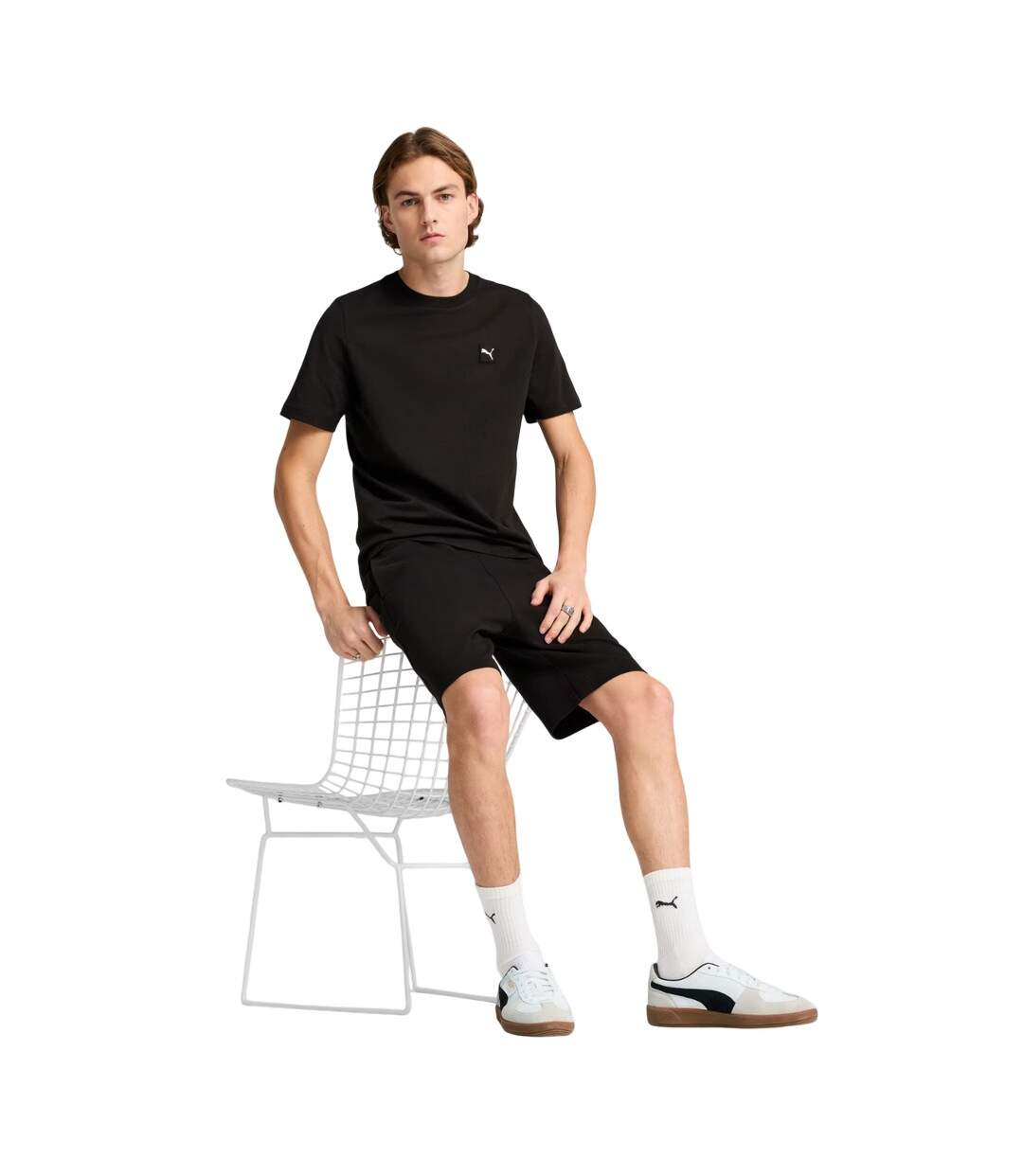 T-shirt Ess Elevated Homme Noir Puma-4