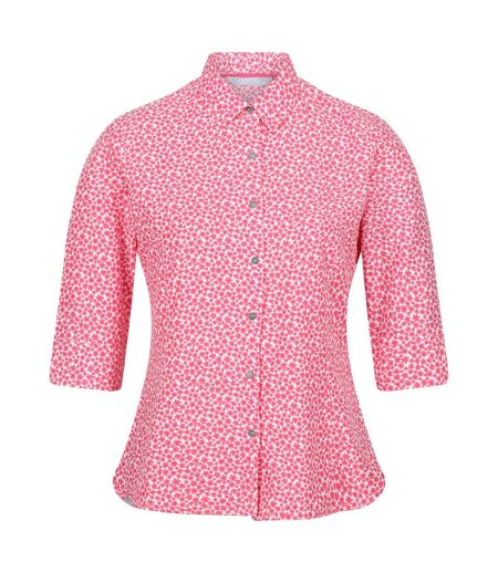 Regatta Womens/Ladies Nimis IV Floral Shirt (Tropical Pink) - UTRG6843