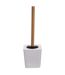 Brosse WC design en bambou Natureo - Blanc-1