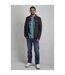Mens transom zip macaroni eco friendly jacket navy Weird Fish-3