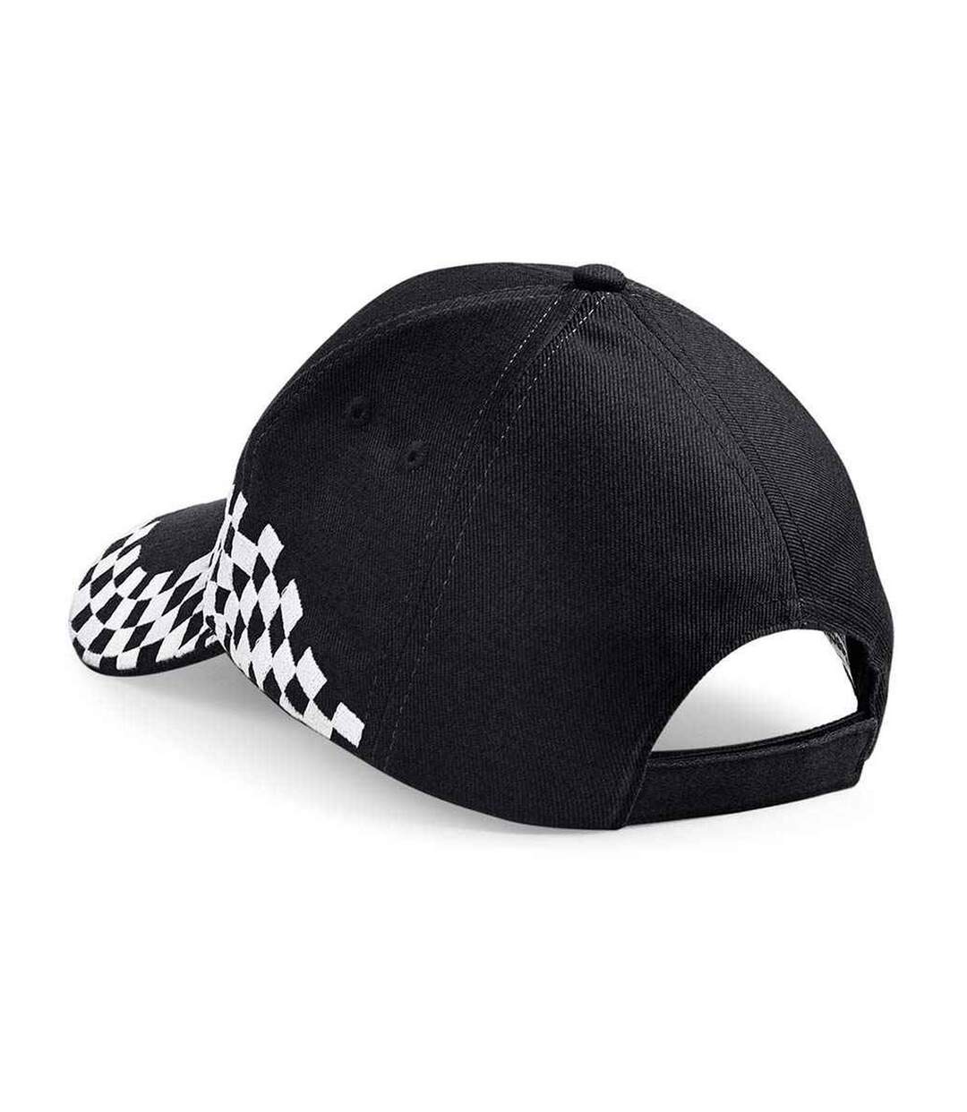 Casquette de baseball grand prix adulte noir Beechfield-2