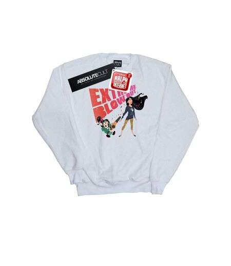 Disney - Sweat WRECK IT RALPH POCAHONTAS AND VANELLOPE - Femme (Blanc) - UTBI43169