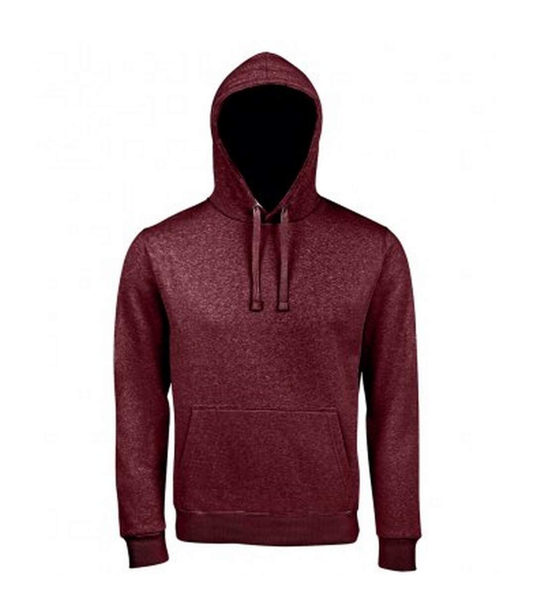 Sweat à capuche spencer unisexe bordeaux chiné SOLS-1