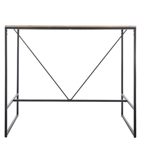 Table haute design industriel Edena - L. 115 x H. 98 cm - Noir