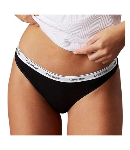 Lot de 3 strings noir/bleu femme calvin klein jeans thong - m