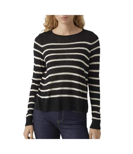 Pull rayures noir femme vero moda nova