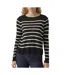 Pull rayures noir femme vero moda nova-1